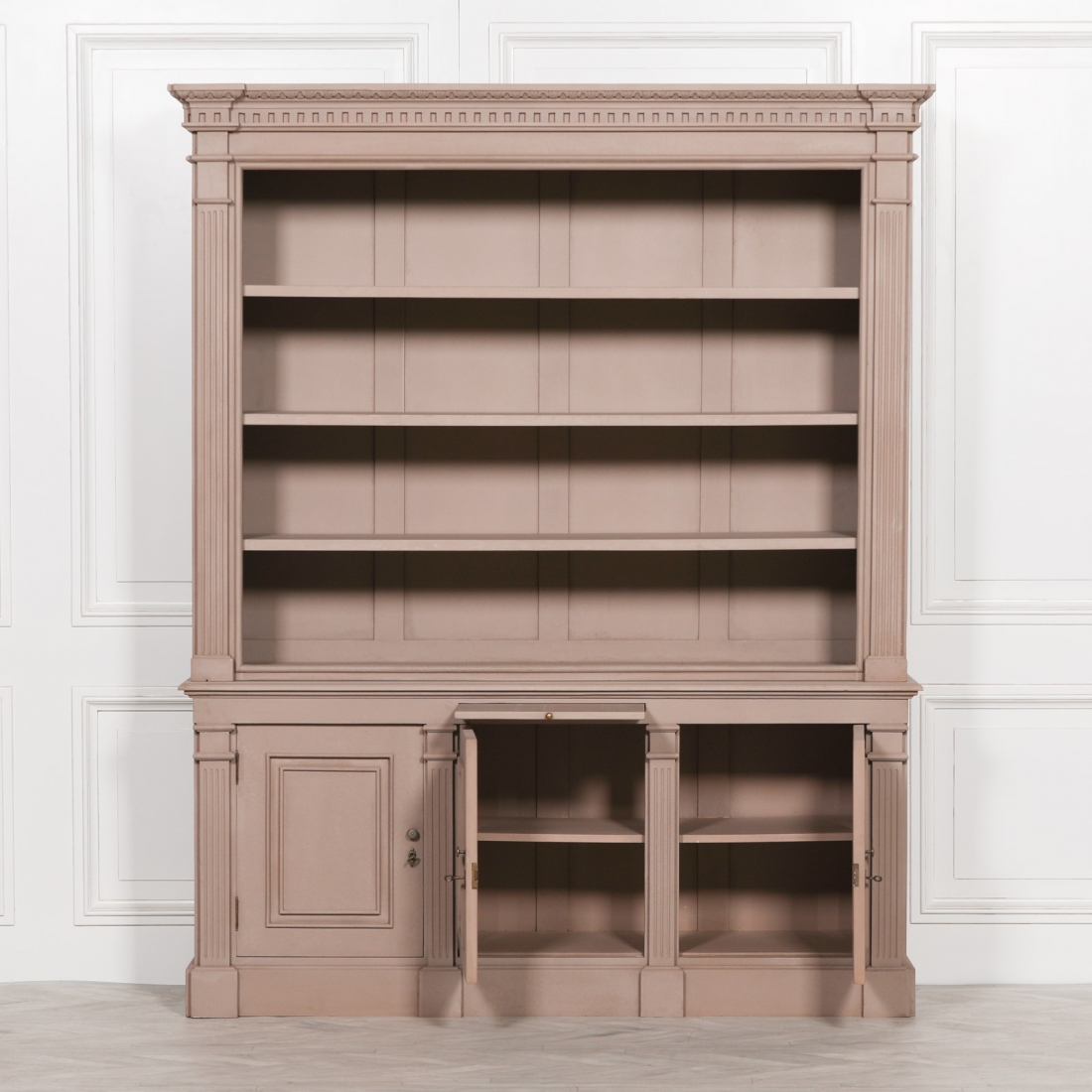 Painted Bookcase Display Cabinet - Maison Reproductions